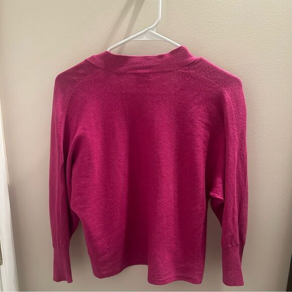 CAbi Pink, Portico Open Front Sweater. - Picture 4 of 5
